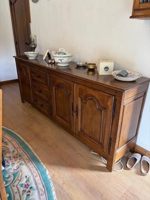 Salle à manger chêne massif, Enlèvement, Utilisé, 6 à 8 chaises