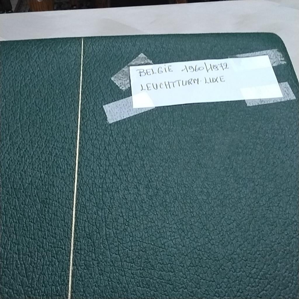 BELGIE Ledig LEUCHTTURM LUXE album 1960/1972, Postzegels en Munten, Ophalen of Verzenden