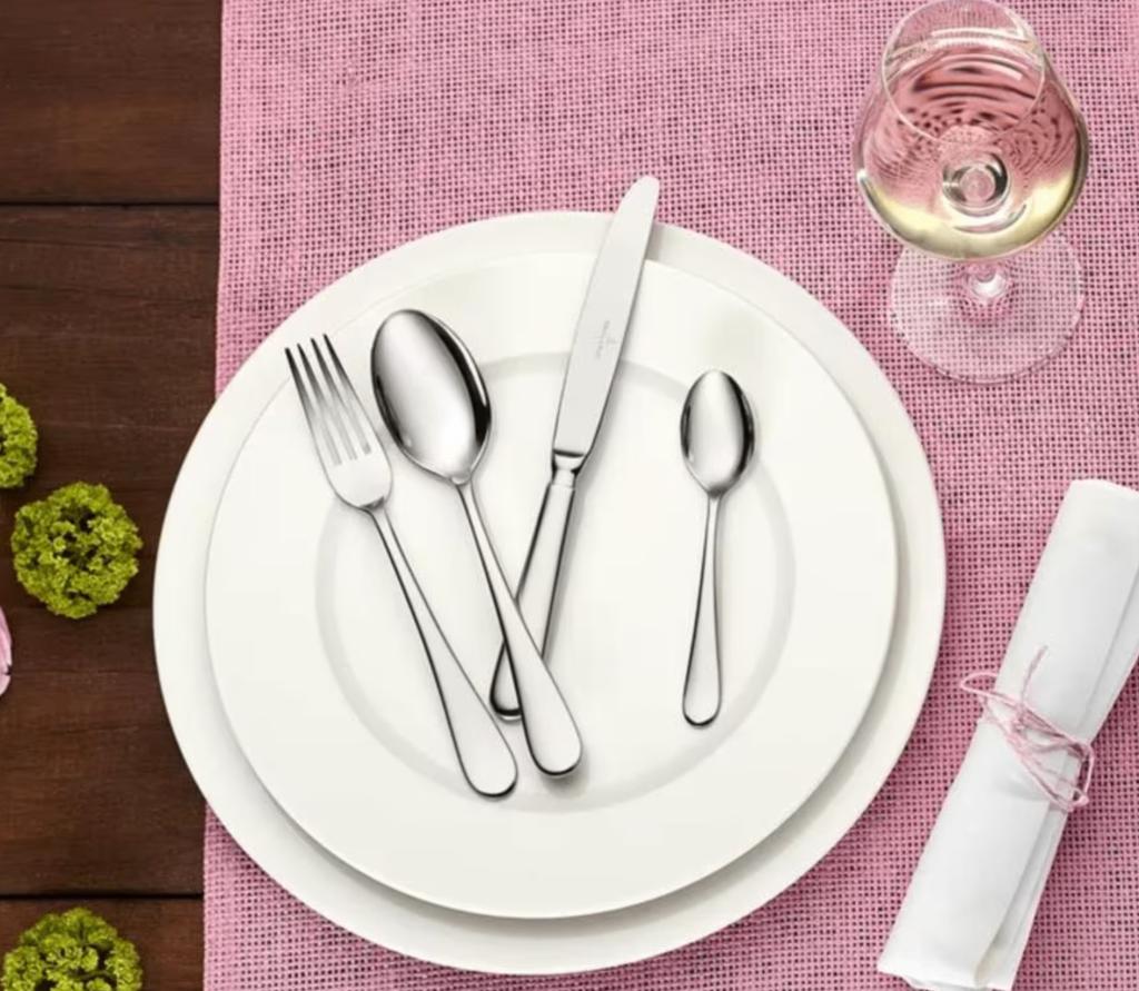 Bestek Villeroy en Boch 24 delig Oscar, Huis en Inrichting, Ophalen, Gebruikt, Inox of Chroom, Bestekset