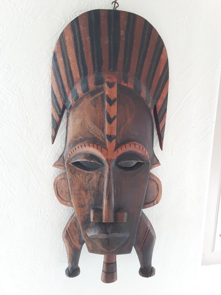 Afrikaans masker  !, Antiek en Kunst, Ophalen