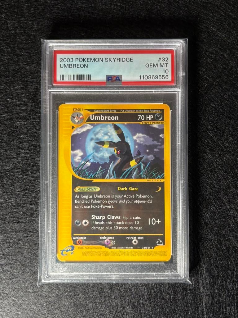 Umbreon Skyridge #32 PSA 10 low pop 187!, Enlèvement ou Envoi, Comme neuf