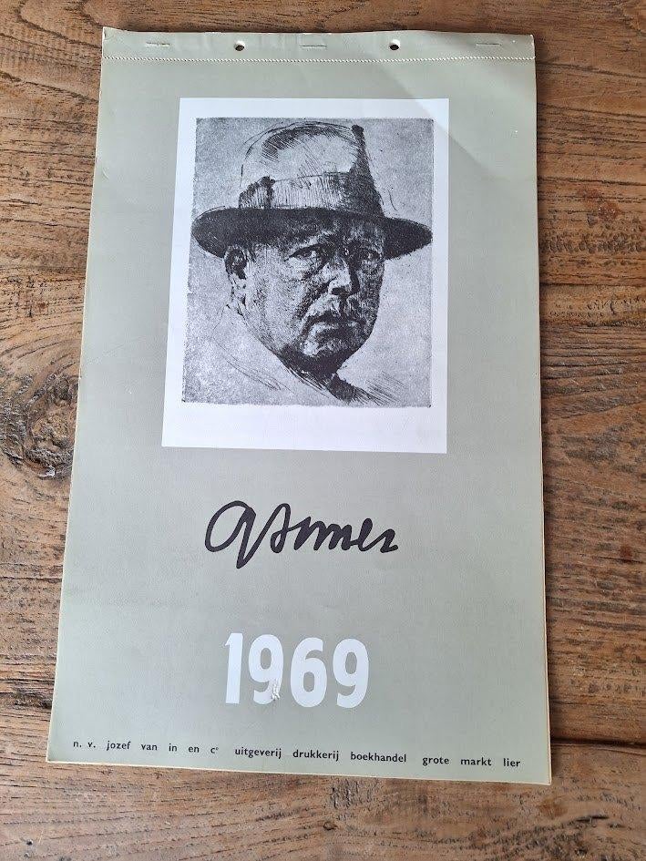 Isidoor Opsomer kalender, Ophalen, 1960 tot 1980, Gebruikt, Prent