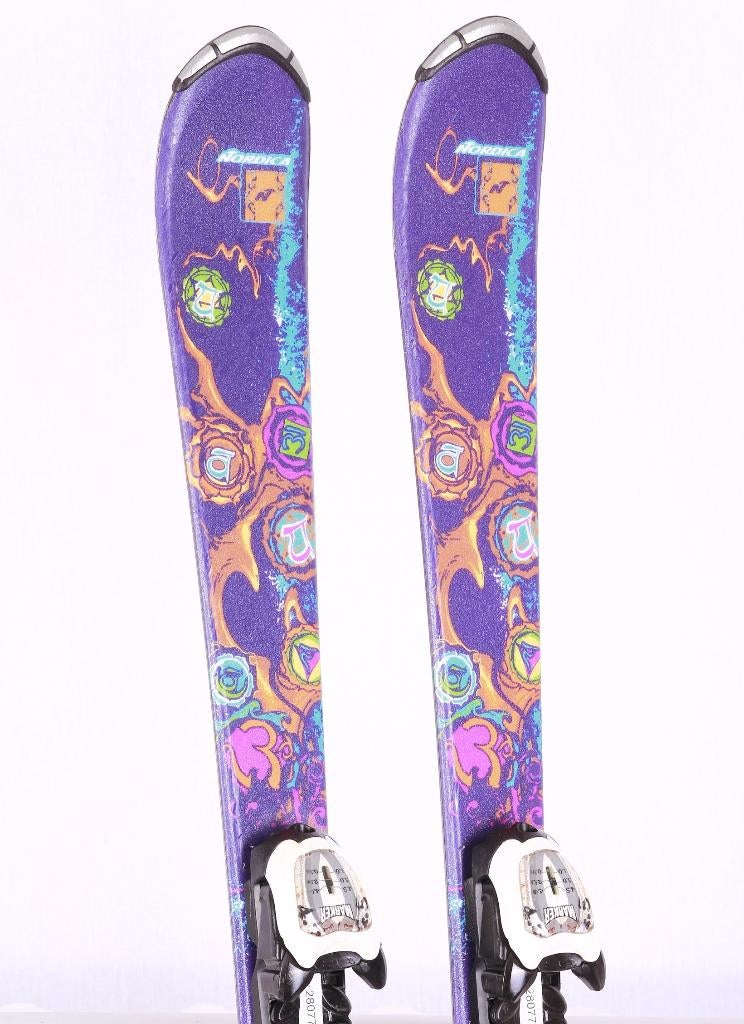 120 kinder ski's NORDICA CINNAMON GIRL + Marker 4.5, Gebruikt, Ophalen of Verzenden, Carve, Nordica