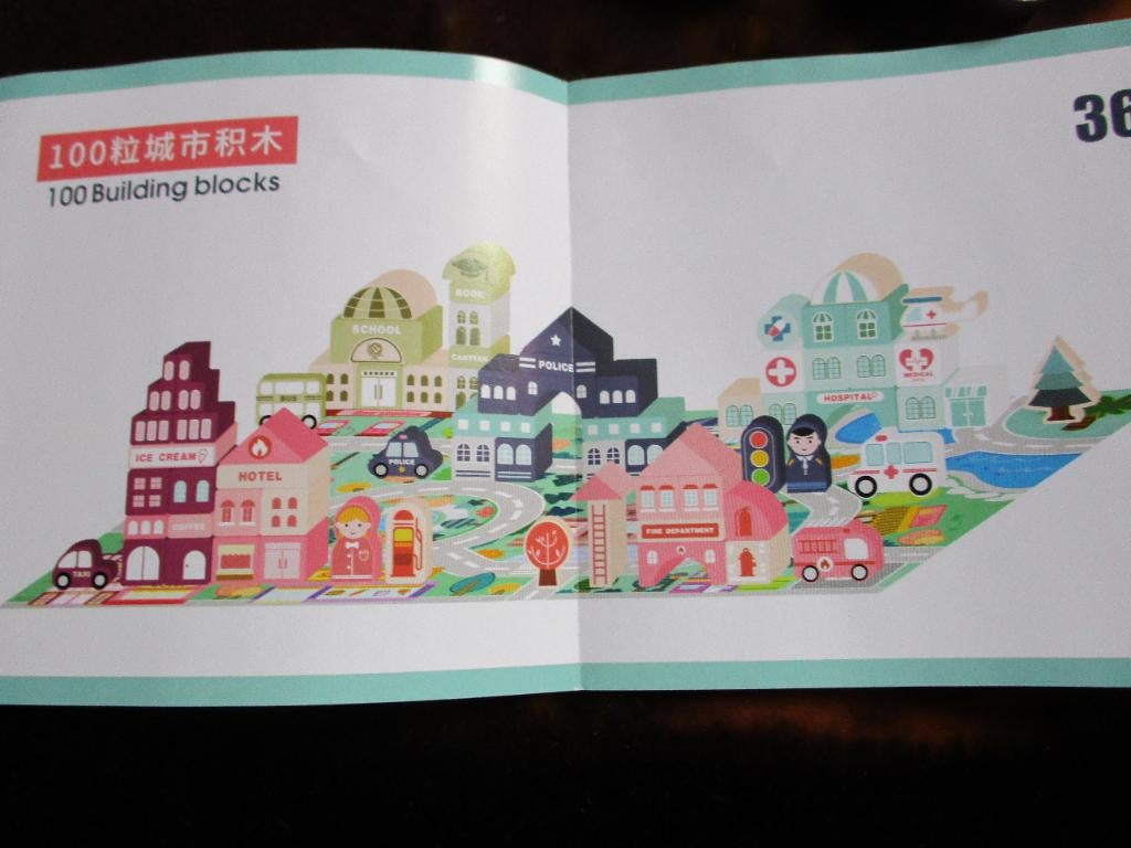 Moondog bouwblokken "volledige" stad", Kinderen en Baby's, Speelgoed | Bouwstenen, Ophalen of Verzenden, Nieuw, Overige merken