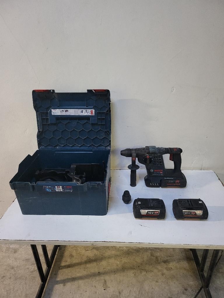 Bosch Blauw GBH 36 V-LI Plus Accu Boorhamer 36V 6,0Ah Li-Ion, Enlèvement ou Envoi, Utilisé