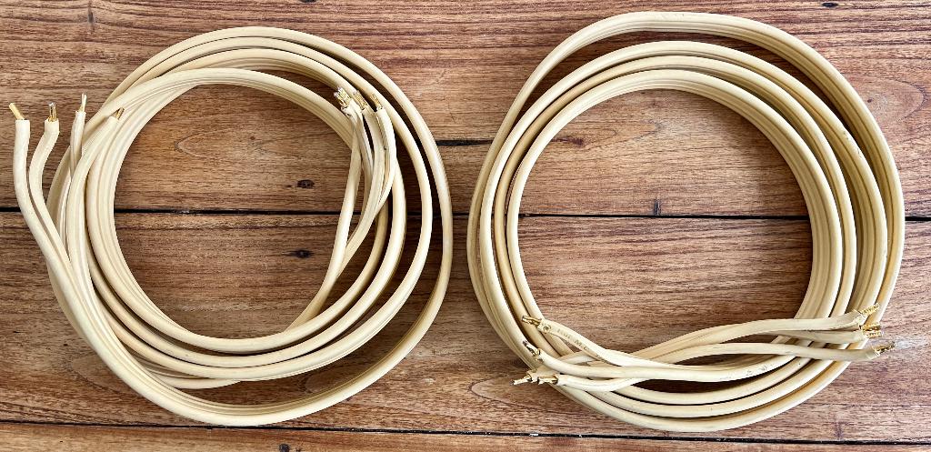 van den Hul The Teatrack ( Biwire CS122 ) 2x 2,9M + aderhuls, Ophalen of Verzenden, Gebruikt, 5 tot 10 meter, Luidsprekerkabel