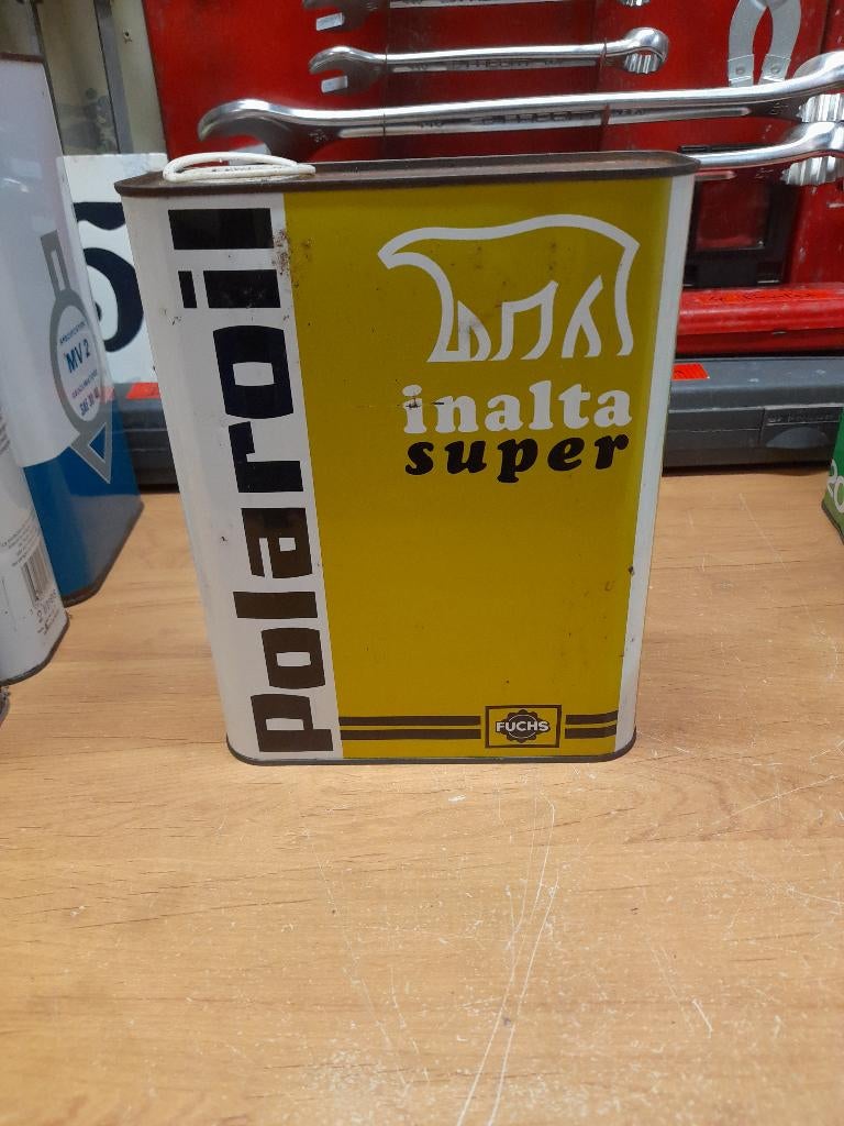 oude lege oliekan van Polaroil Inalta Super Fuchs, Verzenden, Gebruikt, Overige typen
