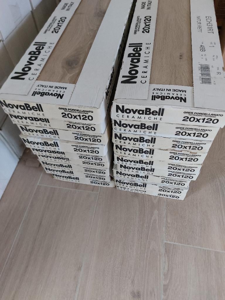 Novabell Eiche keramische parketvloer – houtlook – 17,28 m², Doe-het-zelf en Bouw, Tegels, Ophalen, 60 cm of meer, Keramiek, Nieuw