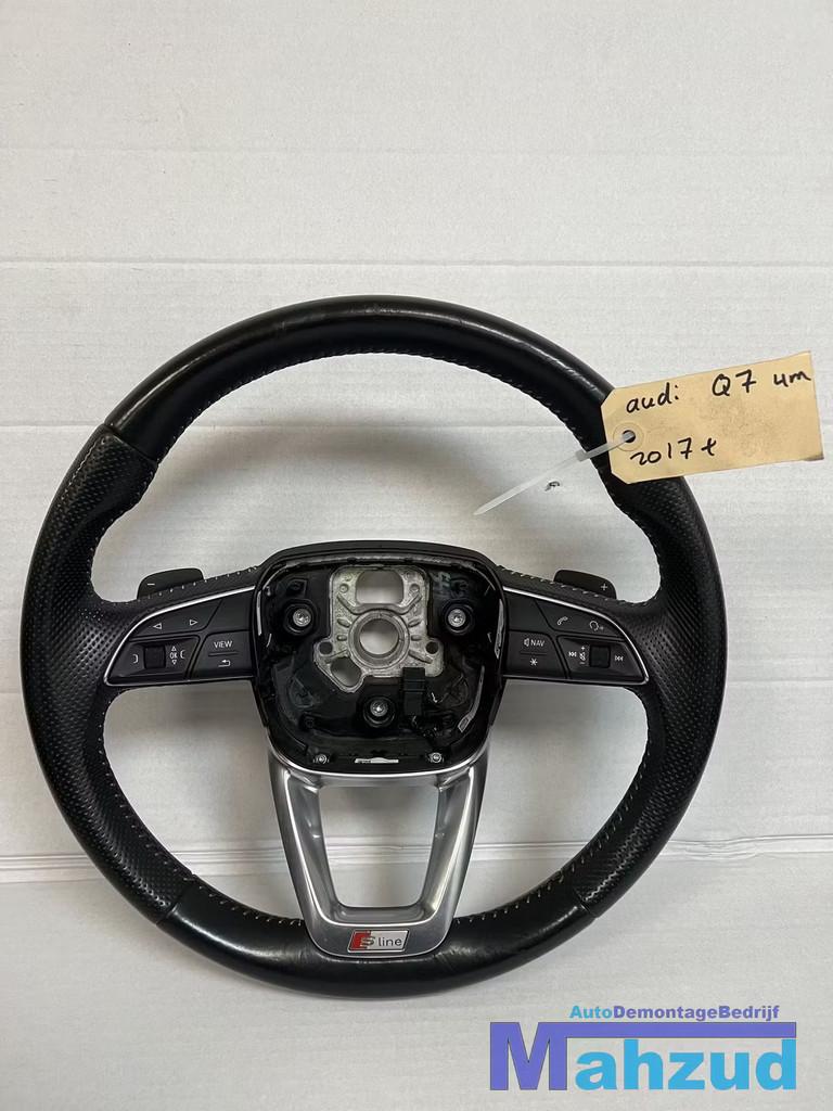 AUDI Q7 Leer S line Stuurwiel stuur 2017+, Auto-onderdelen, Besturing, Audi, Gebruikt