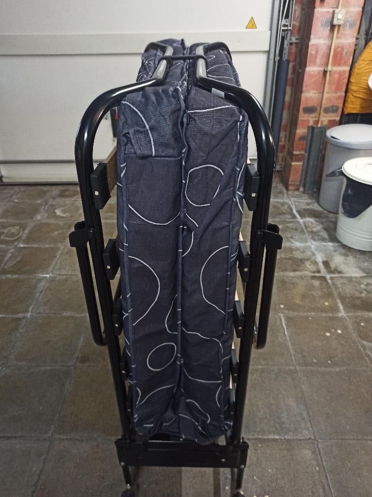 Lit pliant, Maison & Meubles, Autres matériaux, 190 cm ou moins, Noir, Une personne