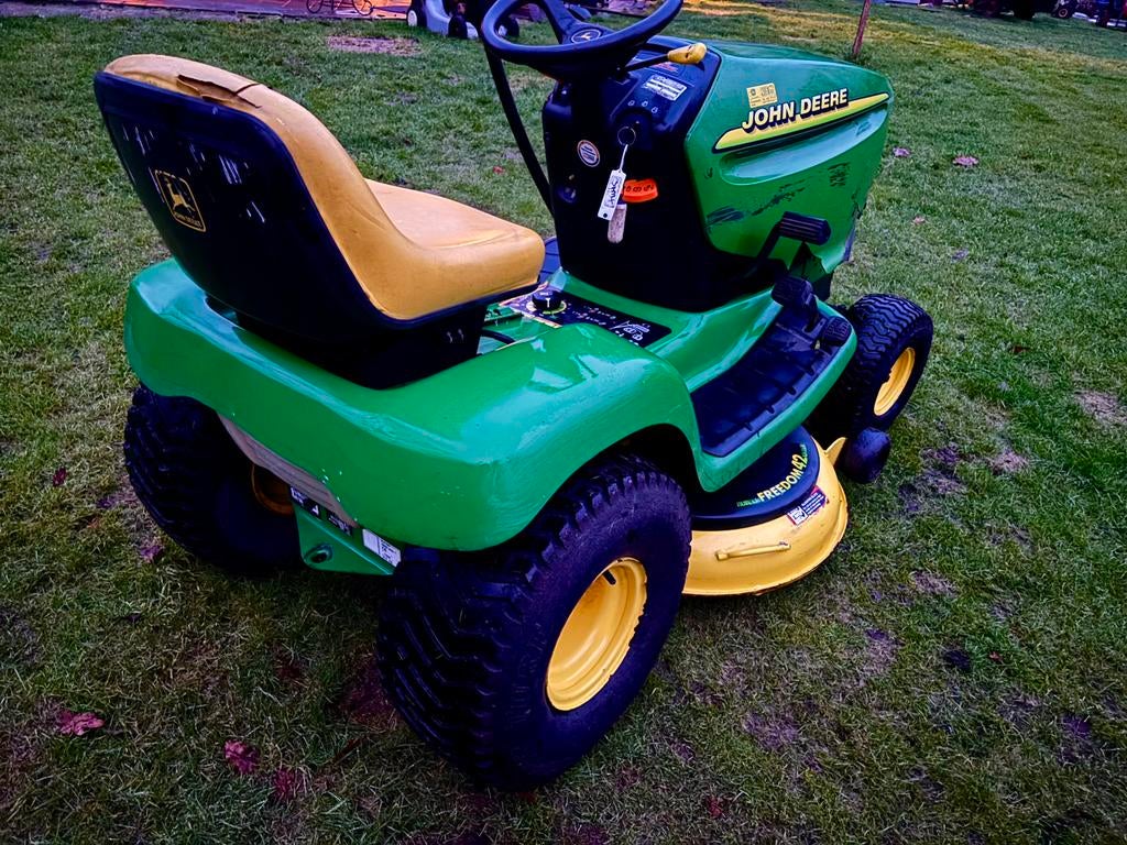 Sterke John Deere 600cc tweecilinder. mulcher, Tuin en Terras, Ophalen of Verzenden, Zo goed als nieuw, Opvangbak