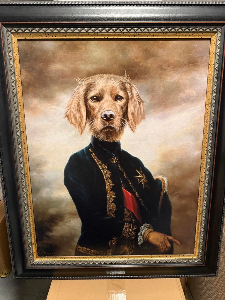 Unieke canvas schilderij, Ophalen