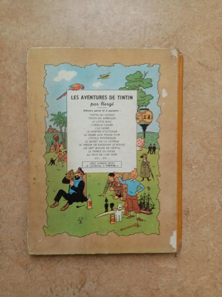 TINTIN AU PAYS DE L’OR NOIR Il s’agit de l’édition original, Livres