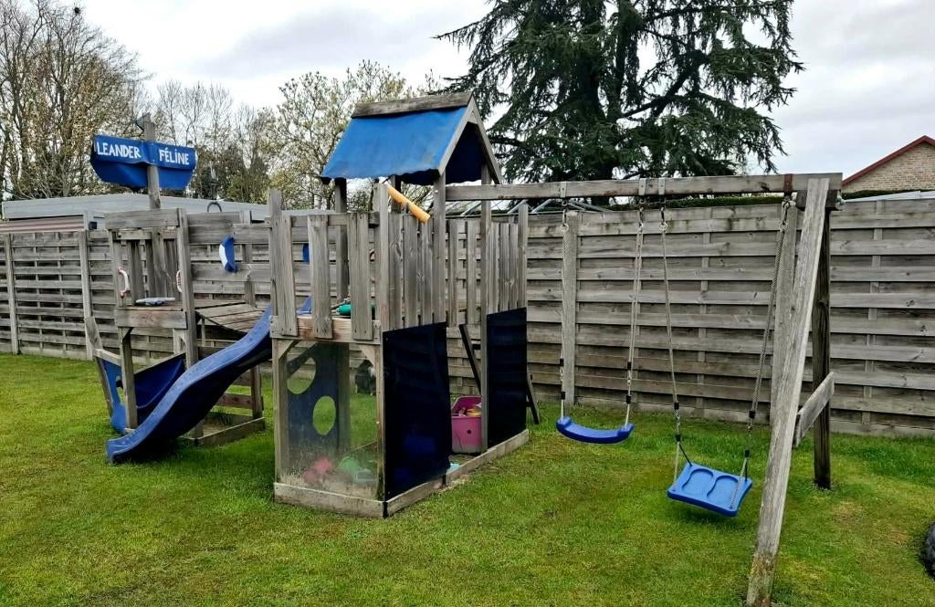 Schommel met glijbaan, Ophalen, Gebruikt, Schommel