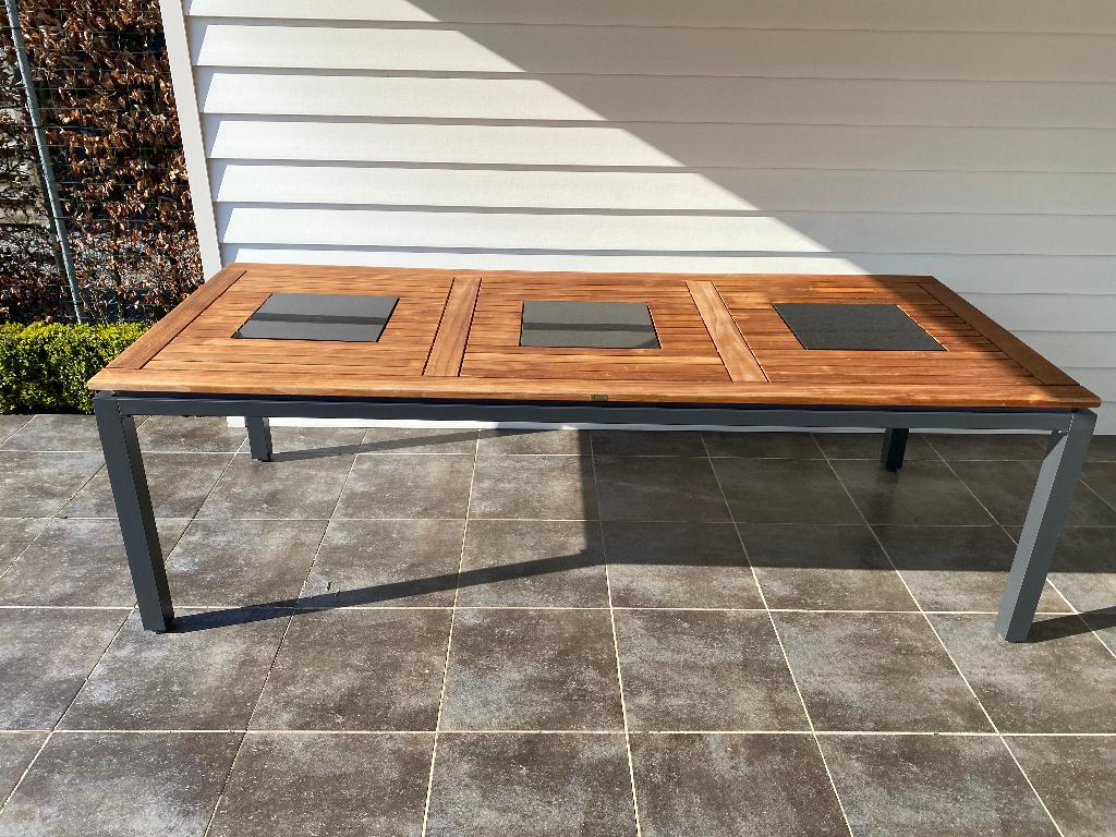 Hartman tuintafel Concept 240 x 100 cm, Tuin en Terras, Tuintafels, Ophalen, Zo goed als nieuw, Rechthoekig, Aluminium