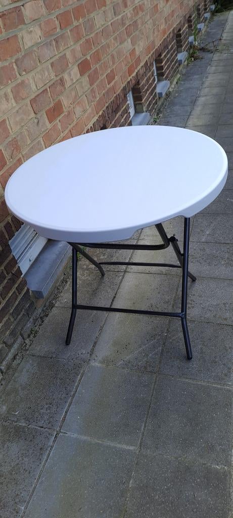 Table pliante pvc robuste neuf de qualité a saisir ️️↙️, Tuin en Terras, Tuintafels, Ophalen, Nieuw, Rond, Metaal