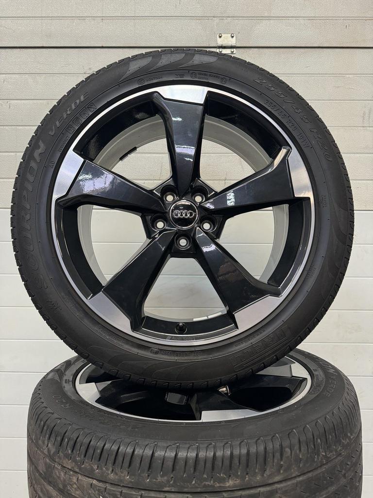 20’’ AUDI Q5 SQ5 VELGEN ZOMERBANDEN ROTOR BLACK AUDI SPORT O, Auto-onderdelen, Gebruikt, 255 mm, -, -