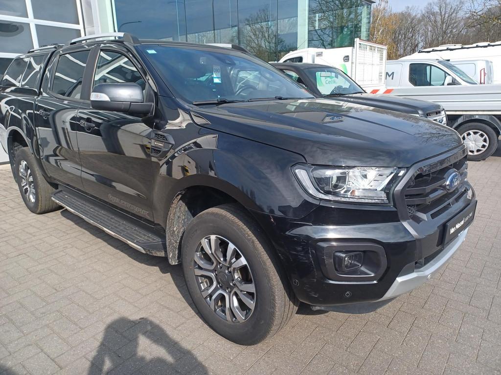 Ford Ranger 2.0 BiT 156kW 4x4 Aut super cab Wildtrak, Auto's, Automaat, Stof, Gebruikt, Traction-control