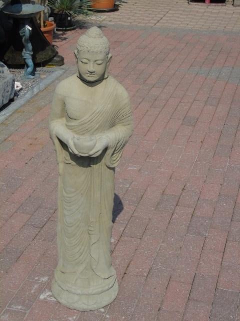 Boeddha staand in steen, superprijs, Ophalen, Nieuw, Steen, Boeddhabeeld