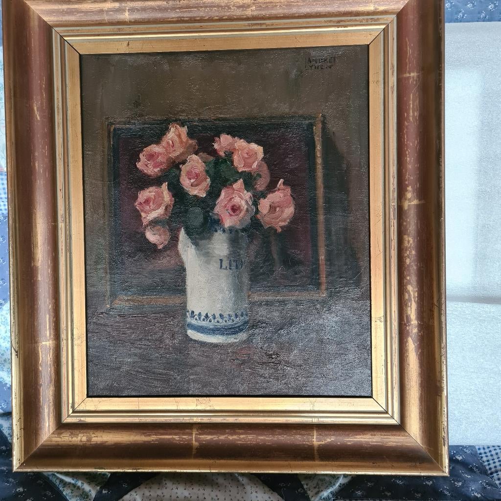 olieverfschilderij Andre Lynen, Antiquités & Art, Enlèvement