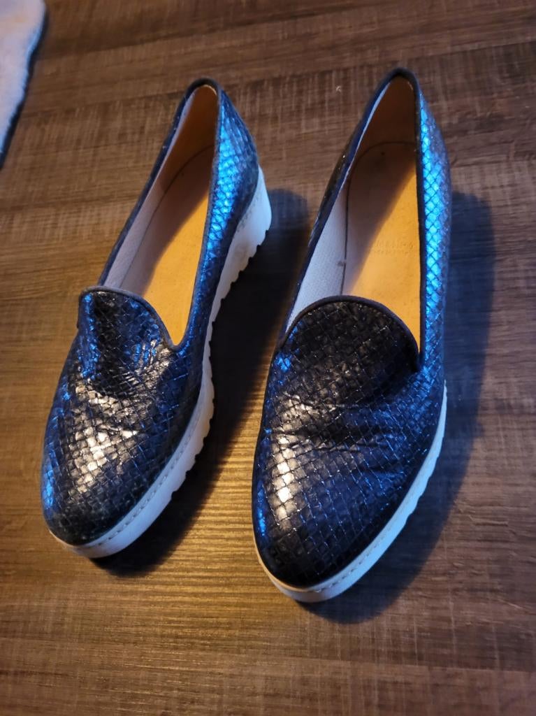 Chaussure femme, Comme neuf, Bleu, Chaussures basses, Envoi