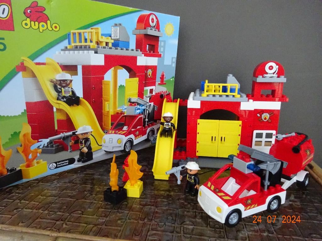 LEGO Duplo Brandweerkazerne - 6168 met sirene!!!, Kinderen en Baby's, Speelgoed | Duplo en Lego, Ophalen of Verzenden, Duplo