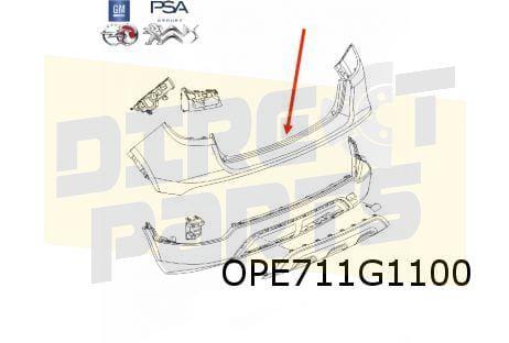 Opel Mokka X (9/16-9/19) achterbumper (te spuiten) Origineel, Auto-onderdelen, -, Verzenden, -, Opel