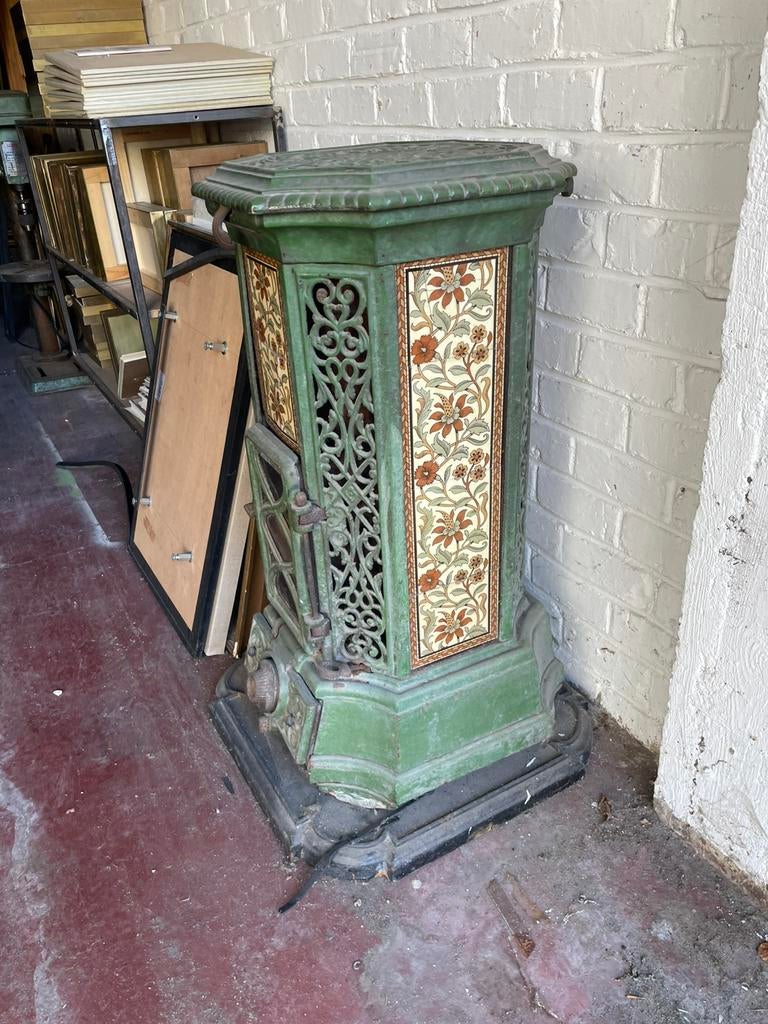 Poele a charbon godin 76 style art deco, Maison & Meubles, Poêles, Utilisé, Autoportant, Poêle à charbon, Bois, Enlèvement