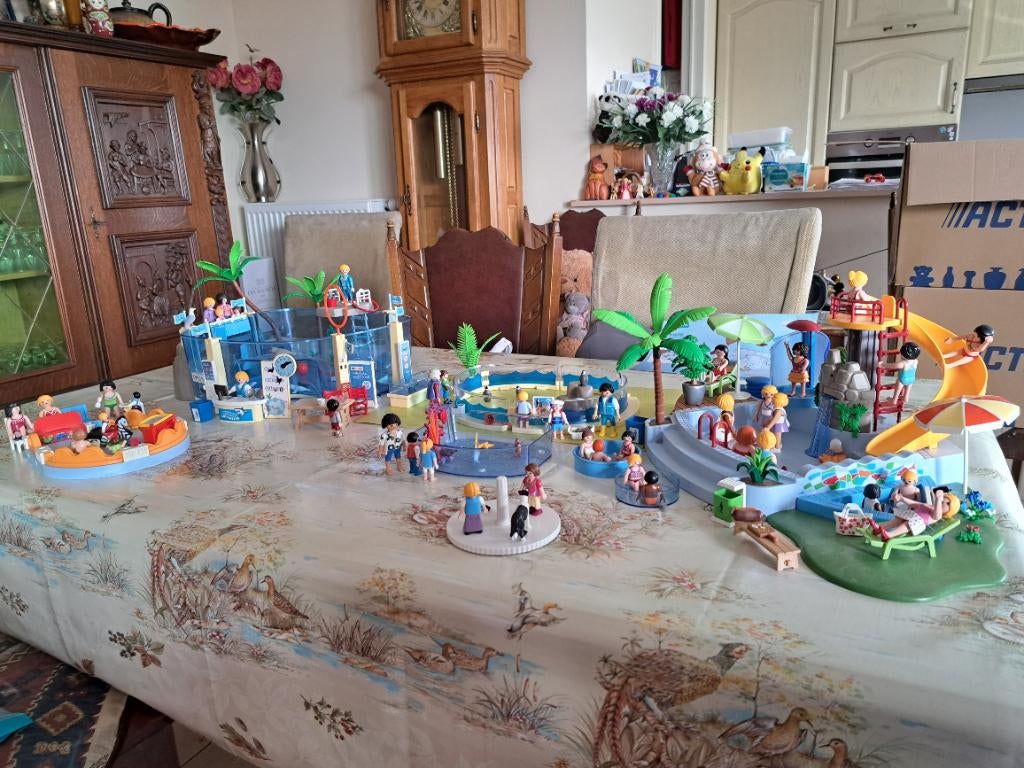 Playmobil aquarium piscine crèche bassin pingouins..., Enlèvement ou Envoi, Comme neuf