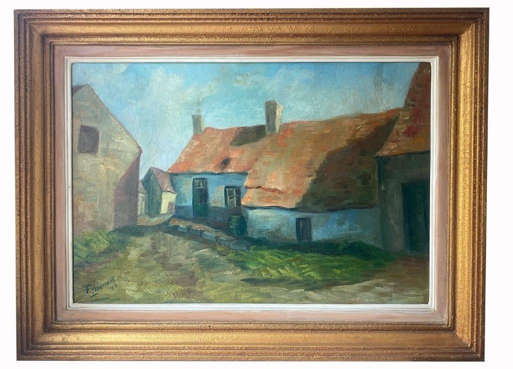 Schilderij François Heyvaert (1921), Antiek en Kunst, Kunst | Schilderijen | Klassiek, Ophalen