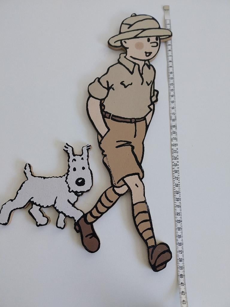 Déco murale Tintin et Milou, Enlèvement, Tintin, Comme neuf, Statue ou Figurine