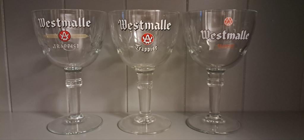 3 WESTMALLE TRAPPISTglazen, Ophalen