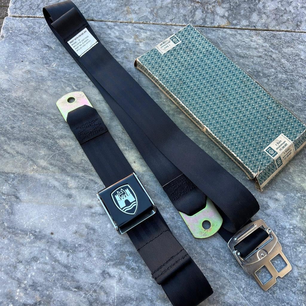 Ceinture à 2 points VW noire Wolfsburg Beetle Bus Type 3 KG, Enlèvement ou Envoi, Utilisé
