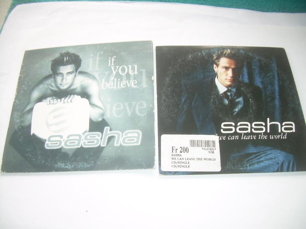 2 cd singles - sasha, Cd's en Dvd's, 2 t/m 5 singles, Ophalen of Verzenden, Zo goed als nieuw, Pop