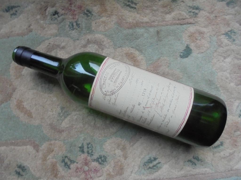 Wijnfles chateau Martet 1997, Verzamelen, Ophalen, Gebruikt, Frankrijk, Rode wijn