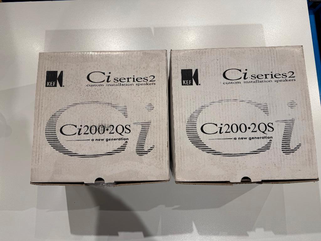 Hauts Parleurs encastrables Kef CI 200.2 QS neuf ( 2 pces ), Neuf, Autres marques, Enlèvement ou Envoi, 60 à 120 watts