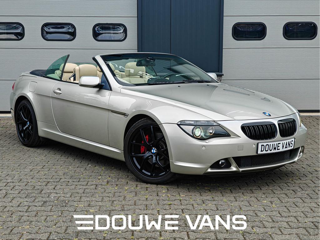 BMW 6 Serie 650 CI 6-serie 650i Cabrio 4.8 V8 367PK Youngtim, Auto's, BMW, Automaat, 4 zetels, Achterwielaandrijving, Gebruikt
