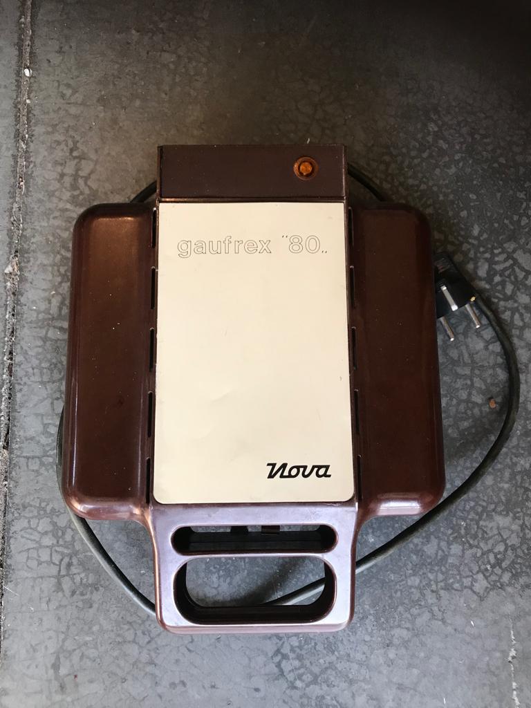 Wafelijzer Nova - Gaufrex 80, Ophalen of Verzenden, Uitneembare platen, Gebruikt