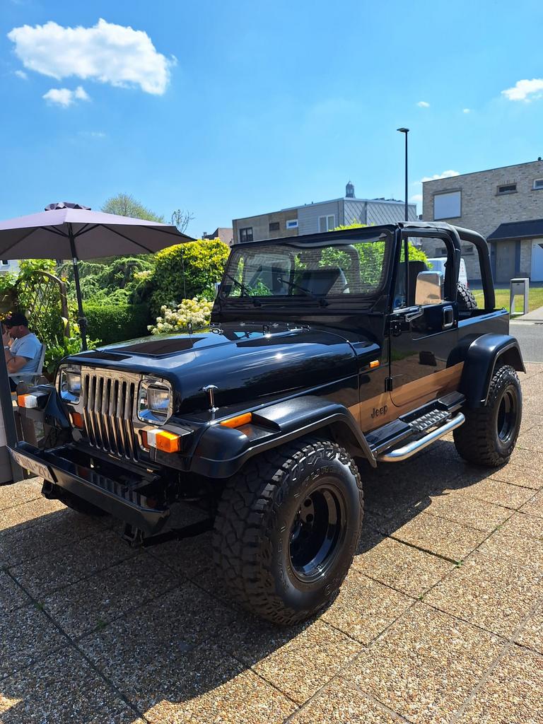 Jeep wrangler yj, Auto's, Jeep, Stof, Zwart, Zwart, Handgeschakeld