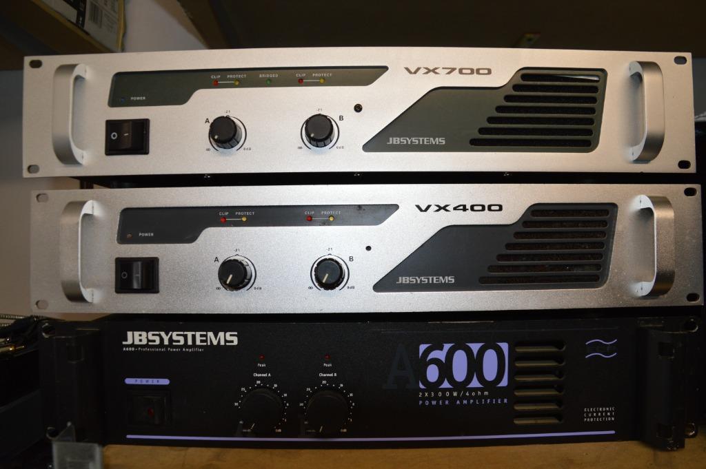 8 VERSCHILLENDE VERSTERKERS TE KOOP (GEEN LOT), Overige merken, Ophalen of Verzenden, 120 watt of meer, Gebruikt