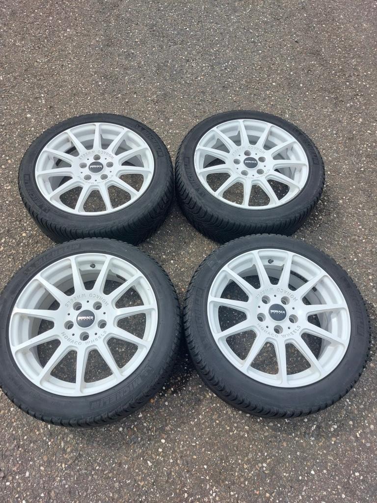 Monaco Rallye White 5x112, 17inch, Auto-onderdelen, Ophalen, Gebruikt, Banden en Velgen, 17 inch