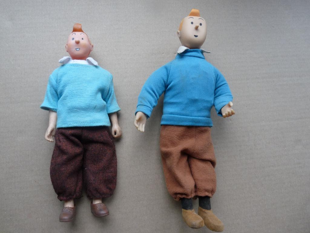 Tintin - 2 Poupées de collection, Envoi, Utilisé