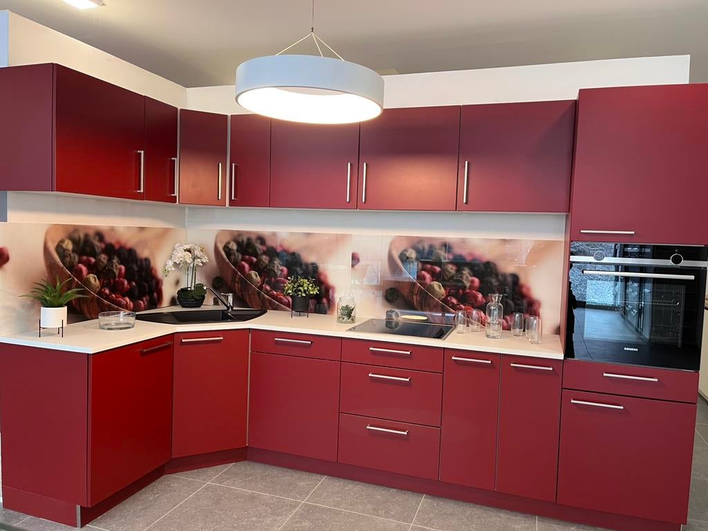 Cuisine équipée, Maison & Meubles, Rouge, Enlèvement ou Envoi, Bois, Comme neuf