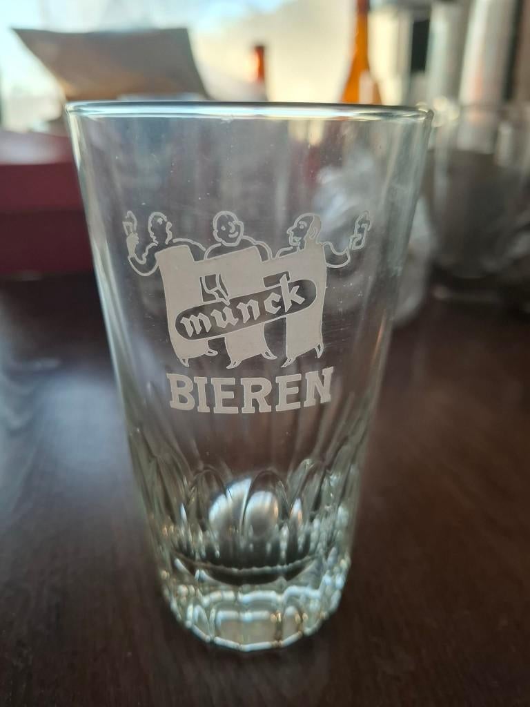 Munck Bieren 33ctl glas, Verzenden, Gebruikt, Glas of Glazen, Overige merken