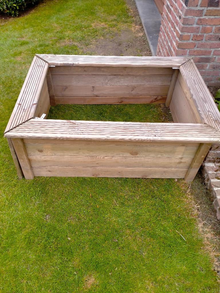 Groentenbak, Tuin en Terras, Ophalen, 100 cm of meer, Zo goed als nieuw, Rechthoekig