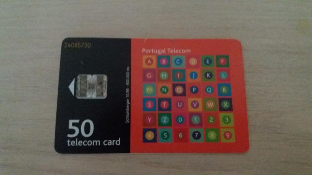 carte téléphonique à puce Portugal 50 card vintage, Collections, Enlèvement ou Envoi