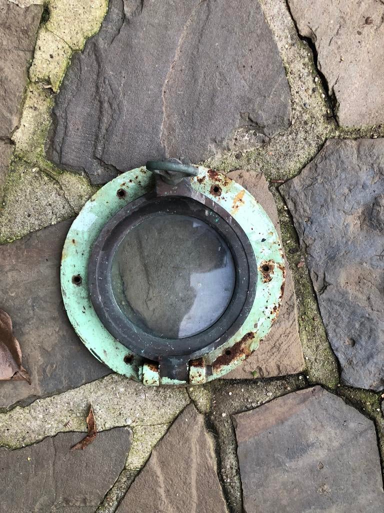 Hublot de 27 cm vintage ancestral, Enlèvement, Utilisé, Bateau à moteur ou Voilier, Ustensile