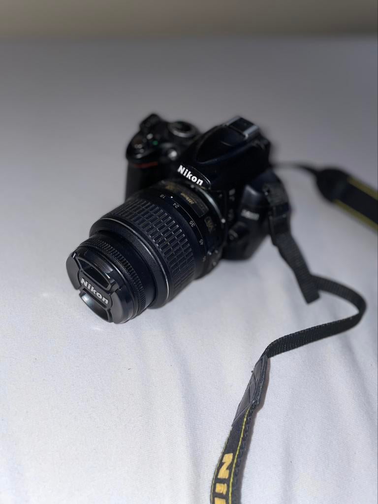 Nikon D5000 + Lens & Lader, Ophalen, Gebruikt