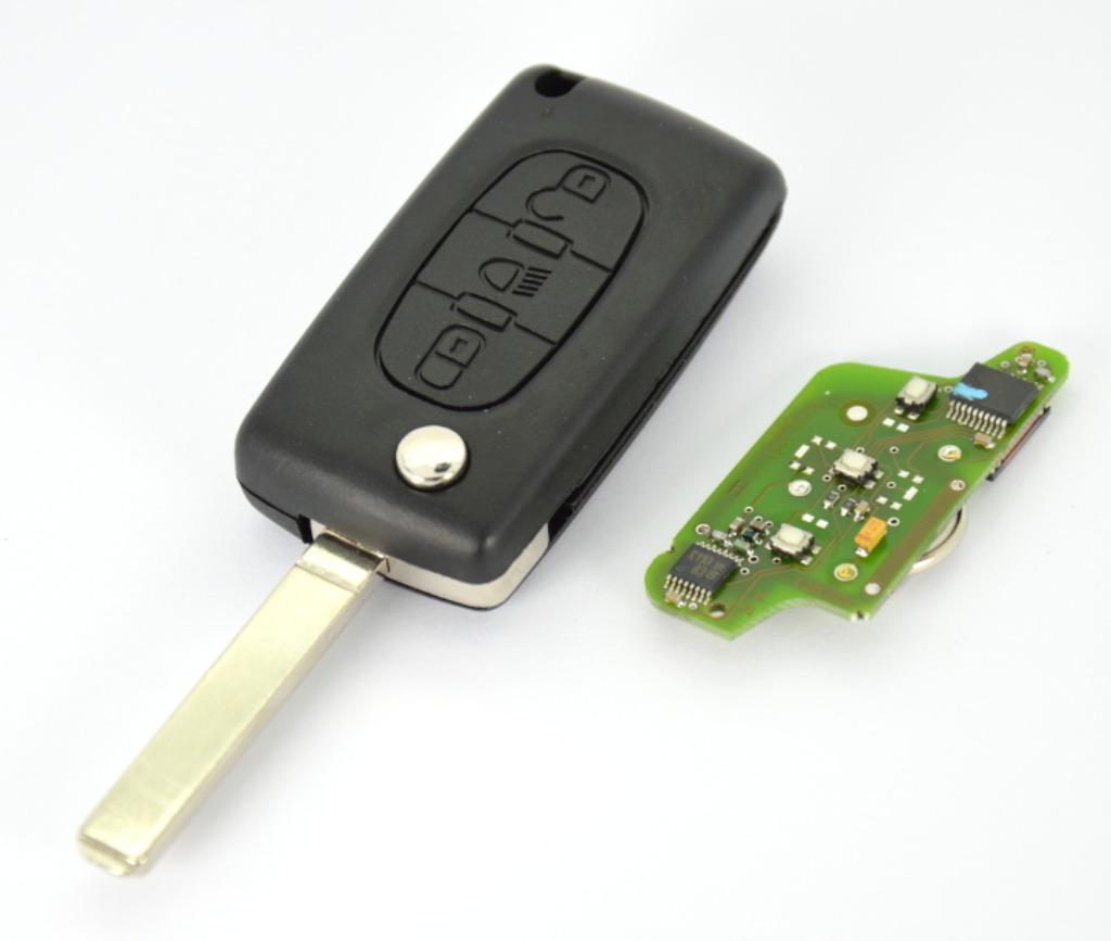 Fournisseur Télécommande émetteur clé peugeot citroen vierge, Envoi, Neuf, Citroën