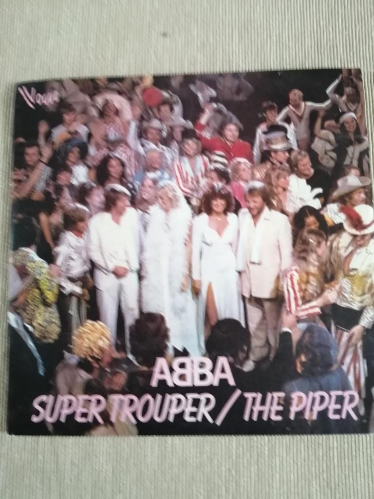 Abba - single Super Trouper, Cd's en Dvd's, Vinyl Singles, Ophalen, Gebruikt, Pop, Single